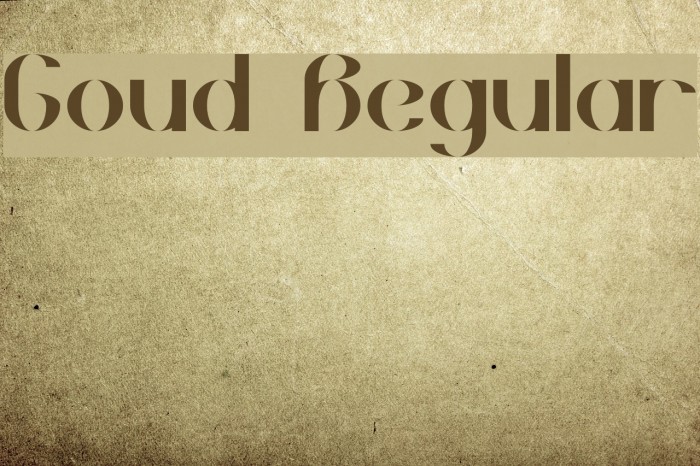 Goud Regular Example 2