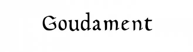 Goudament  フリーフォントのダウンロード