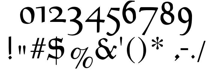 Goudament Font OTHER CHARS
