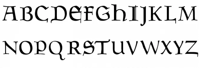 Goudament Schriftart Groß