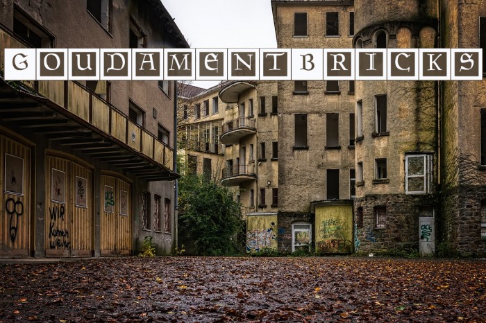 GoudamentBricks Font examples