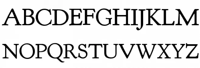 Goudy Bookletter 1911 Regular خط أحرف كبيرة