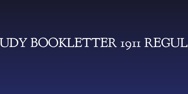 Goudy Bookletter 1911 Regular Social Header