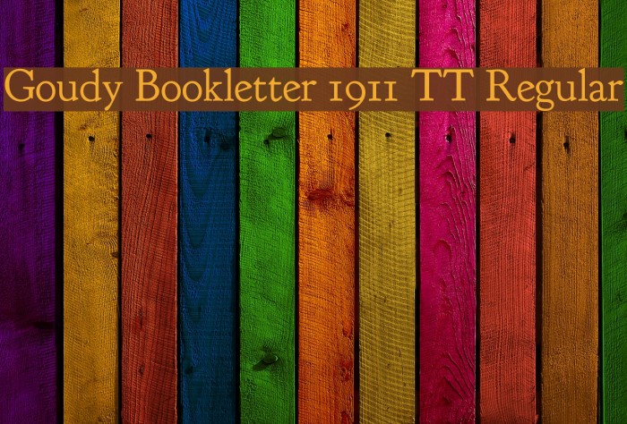 Goudy Bookletter 1911 TT Regular Font examples