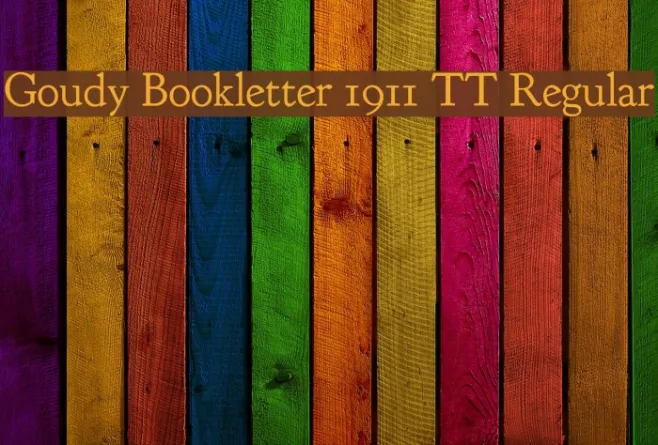 Goudy Bookletter 1911 TT Regular Example 3