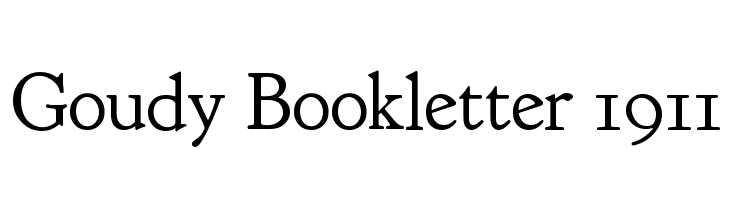 Goudy Bookletter 1911 Font