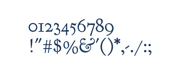 Goudy Bookletter 1911 Other Characters