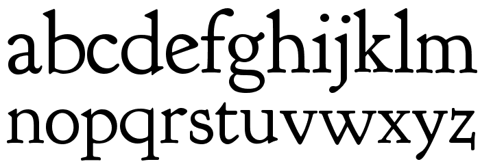 Goudy Bookletter 1911 Font LOWERCASE