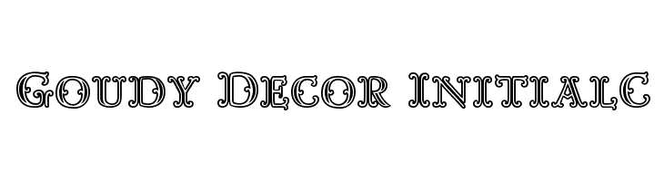 Goudy Decor InitialC  baixar fontes gratis