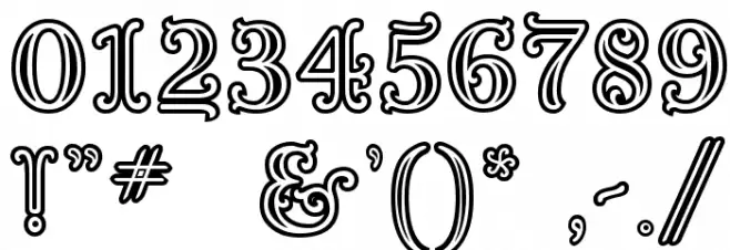 Goudy Decor InitialC Font OTHER CHARS