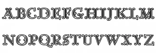 Goudy Decor InitialC Polices MAJUSCULES