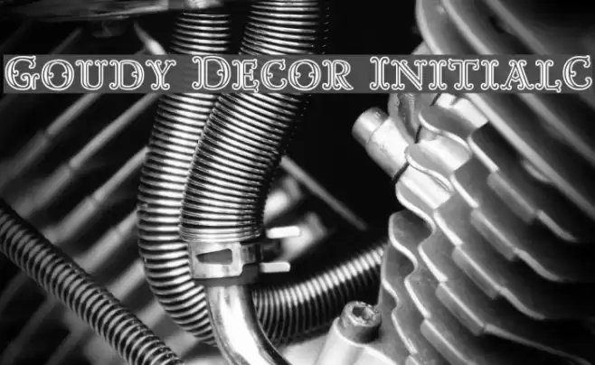 Goudy Decor InitialC Font examples