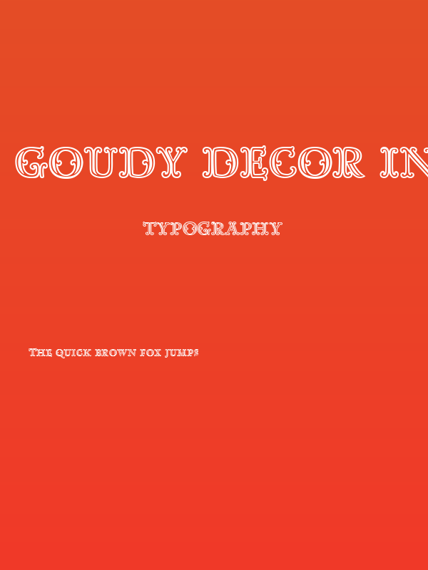 Goudy Decor InitialC Poster