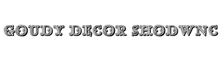 Goudy Decor ShodwnC  لخطوط تنزيل