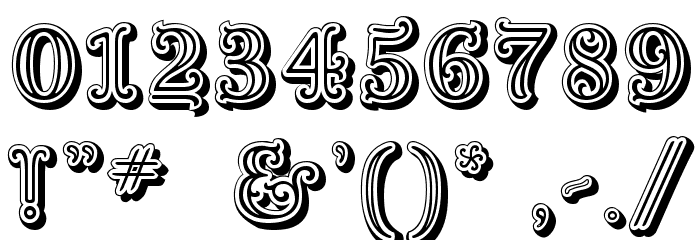 Goudy Decor ShodwnC Font OTHER CHARS