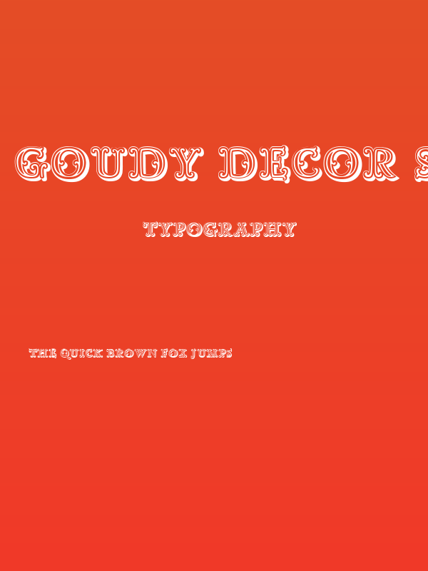 Goudy Decor ShodwnC Poster