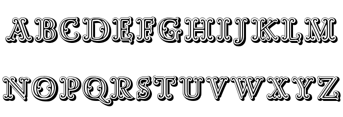 Goudy Decor ShodwnC Font LOWERCASE