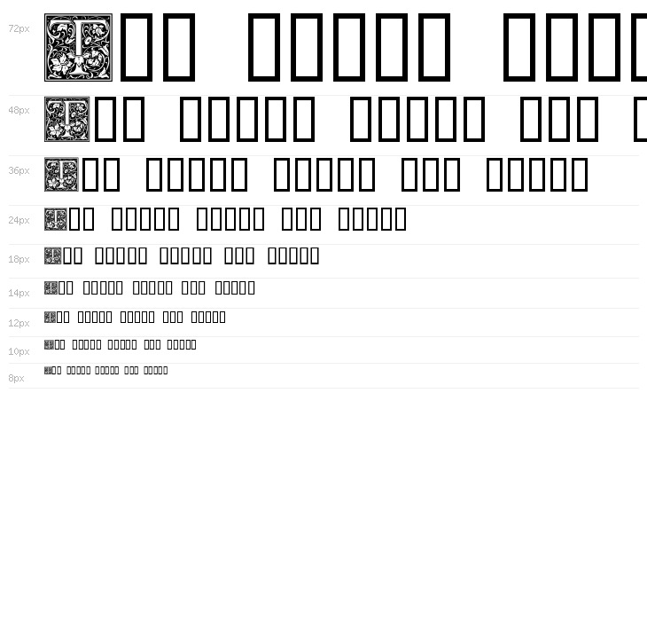 Goudy Initialen Waterfall