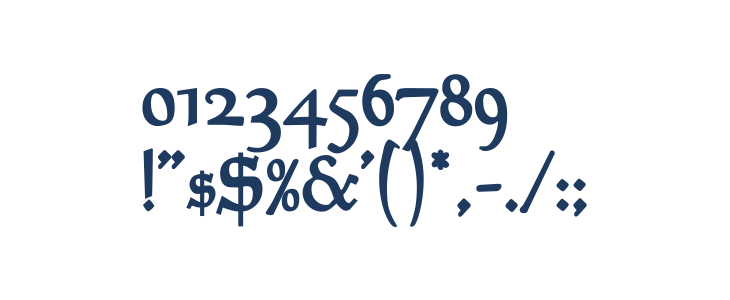 Goudy Mediaeval DemiBold Other Characters