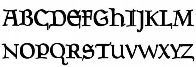 Goudy Mediaeval DemiBold Fonte MAIÚSCULAS