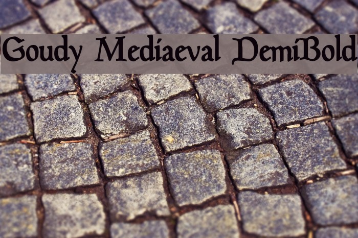 Goudy Mediaeval DemiBold Example 3