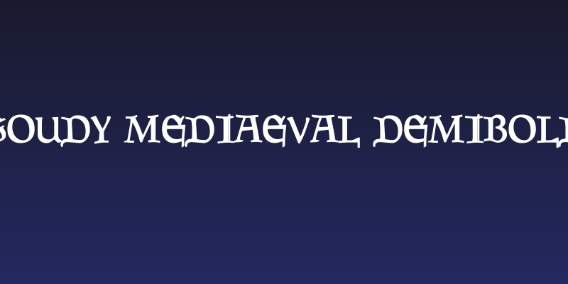 Goudy Mediaeval DemiBold Social Header