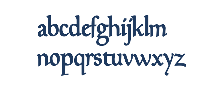 Goudy Mediaeval DemiBold Lowercase