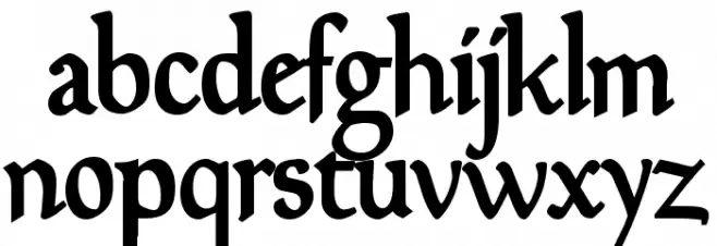 Goudy Mediaeval DemiBold 字体 小写