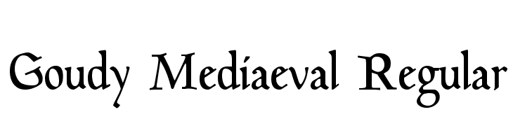 Goudy Mediaeval Regular  les polices de caractères gratuit tlcharger