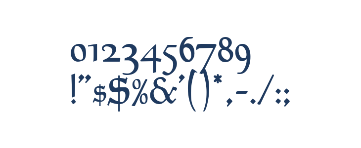 Goudy Mediaeval Regular Other Characters