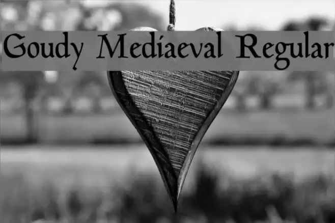 Goudy Mediaeval Regular Font examples
