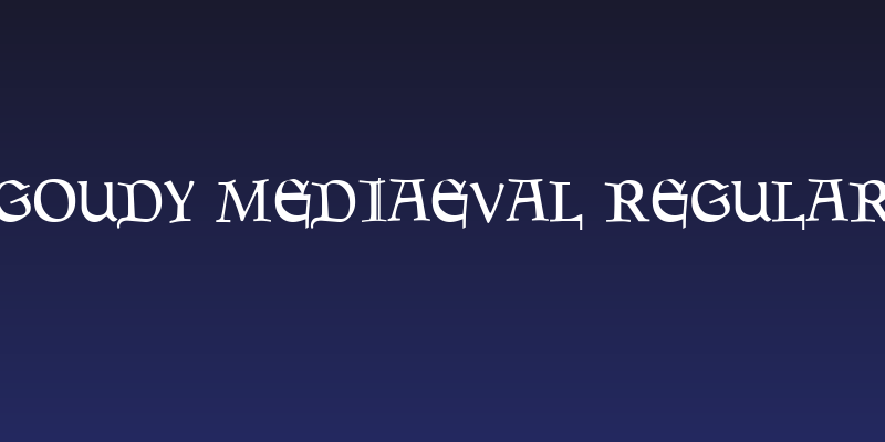 Goudy Mediaeval Regular Social Header