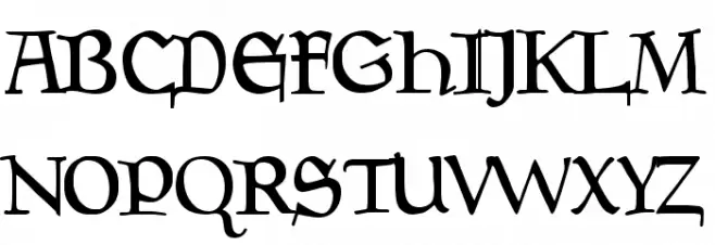 Goudy Medieval Alternate Шрифта ВЕРХНИЙ