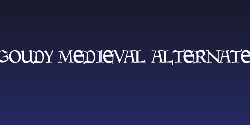 Goudy Medieval Alternate Social Header