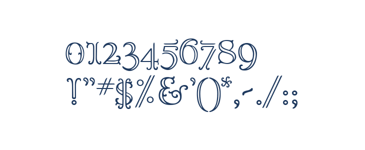 Goudy OrnateC Other Characters