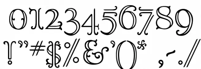 Goudy OrnateC Font OTHER CHARS