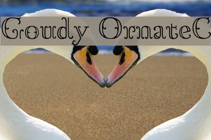 Goudy OrnateC Example 1
