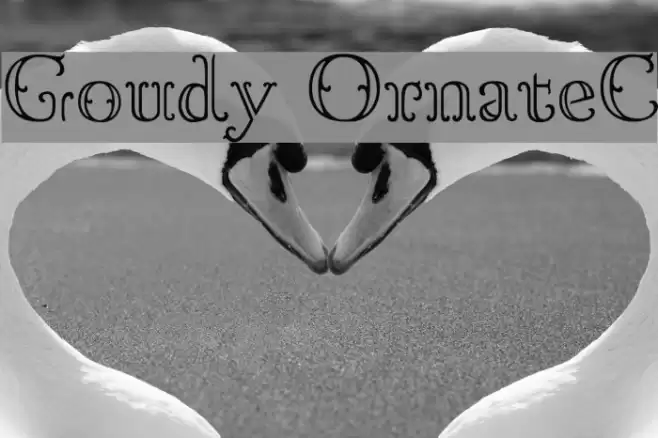 Goudy OrnateC Font examples