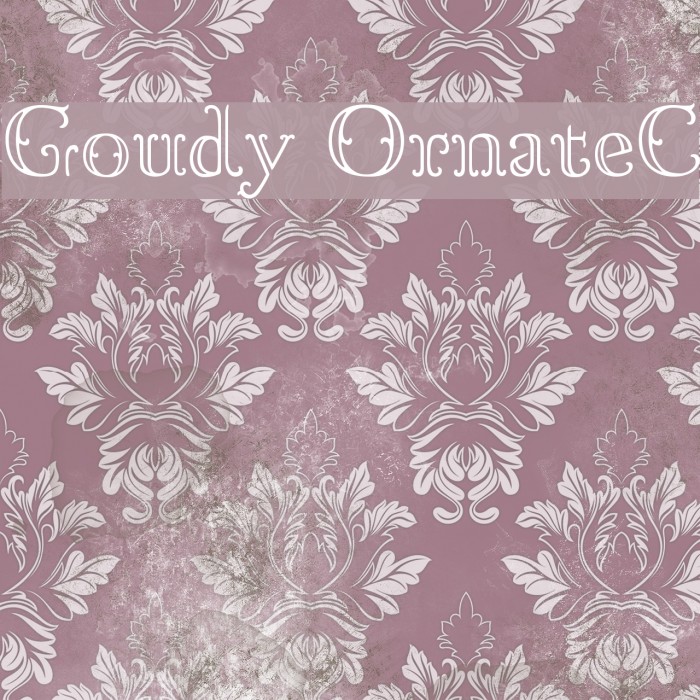 Goudy OrnateC Example 2