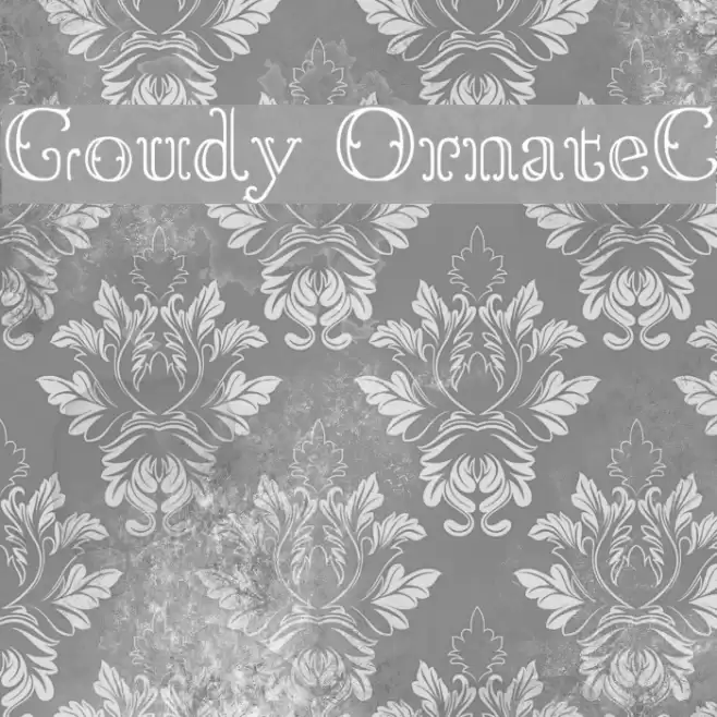 Goudy OrnateC Font examples