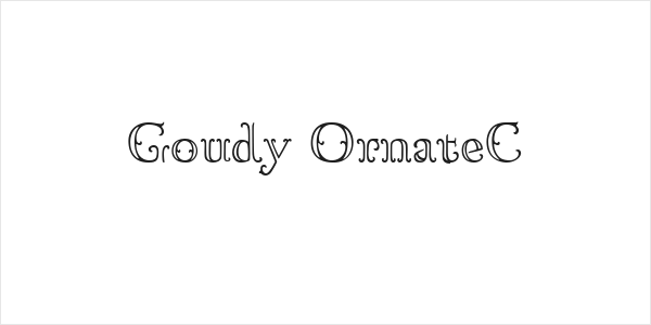 Goudy OrnateC Logo