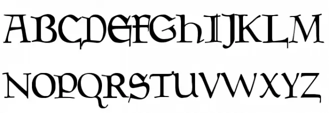 Goudy Regular Schriftart Groß