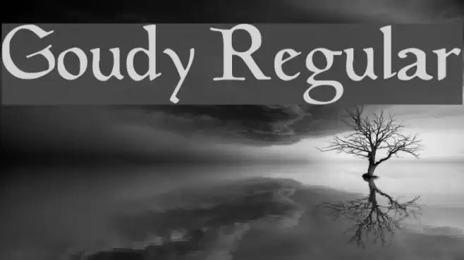 Goudy Regular Font examples