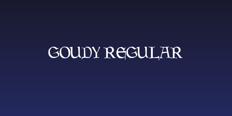 Goudy Regular Social Header