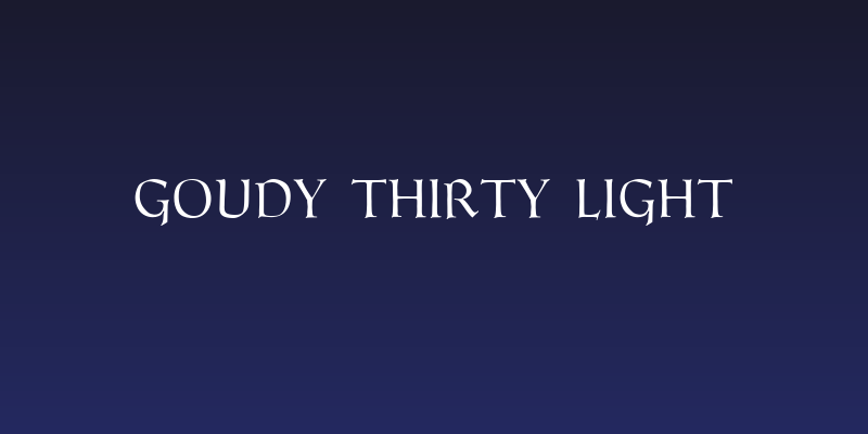 Goudy Thirty Light Social Header