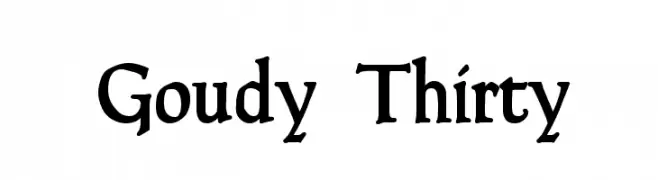 Goudy Thirty  Fuentes Gratis Descargar