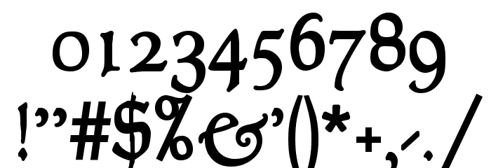 Goudy Thirty Font OTHER CHARS