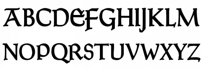 Goudy Thirty Font Litere mari