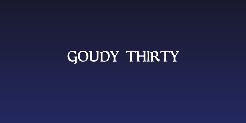 Goudy Thirty Social Header