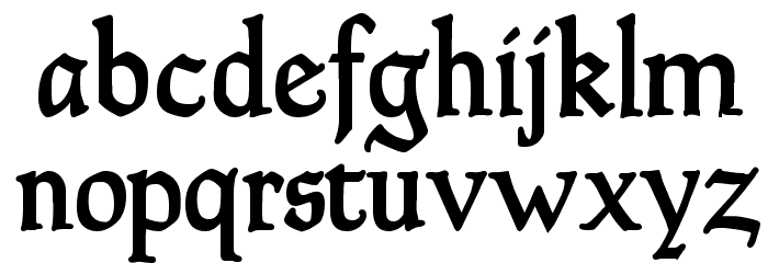Goudy Thirty Font LOWERCASE